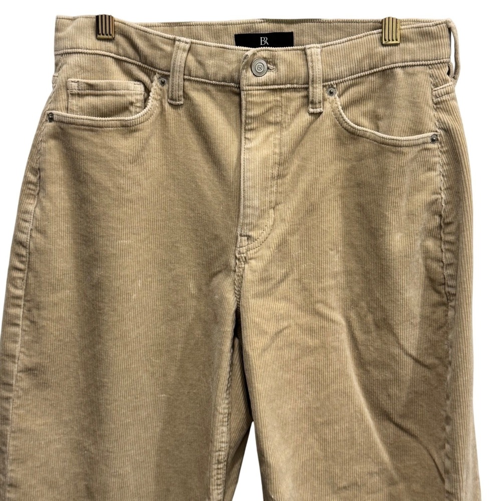 Banana Republic Petite Corduroy Pants Size 28P – Beige Straight Crop - Picture 3 of 8